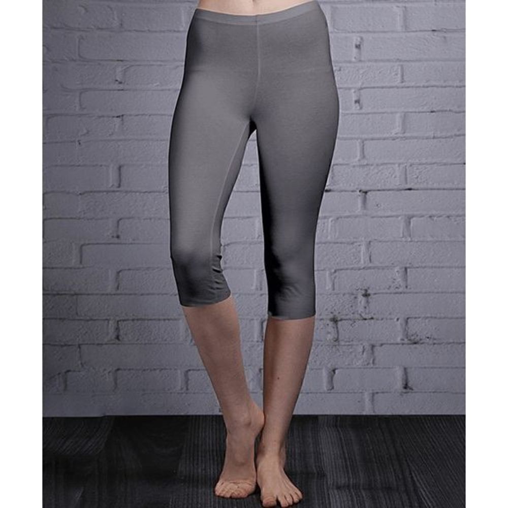 Women's Dark Gray Crop Leggings XL 2017-B3